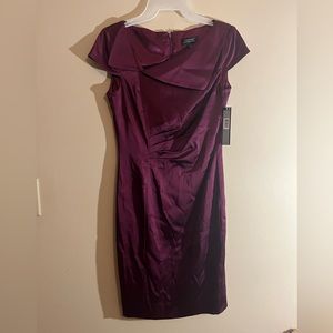 New with tags Tahari, formal dress, size 2 plum color
